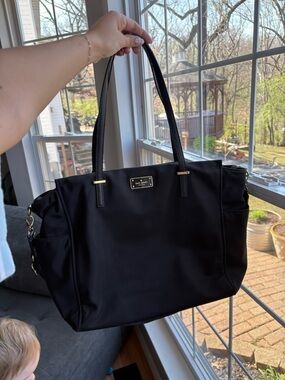 Kate Spade Blake Avenue Kaylie baby diaper bag Black Nylon